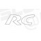 Autocollant pour Peugeot 206 type RC Blanc