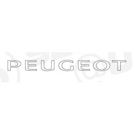 Autocollant  Peugeot Blanc