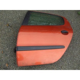 Porte arrière gauche orange pour Peugeot 206 5p