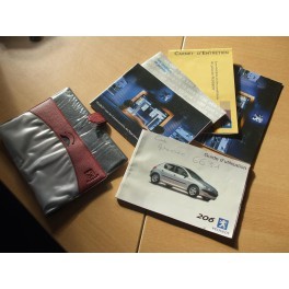 Pochette avec guides d'utilisation pour Peugeot 206 ph1