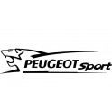 Autocollant  Peugeot sport noir
