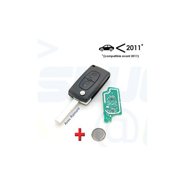 clé électronique vierge compatible Peugeot 207 307 308 PARTNER a programmer