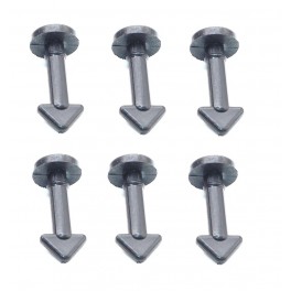 Lot De 20 Clips Et Vis De Fixation Pour Cache Moteur Porsche 718 - Compatible Passage De Roue, Soubassement - M5x20mm