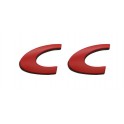 Monogramme Logo CC rouge et noir