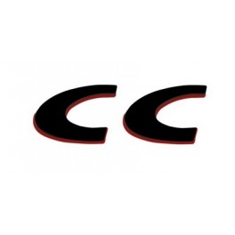 Monogramme Logo CC noir et rouge