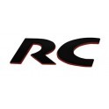 Monogramme Logo RC  noir et rouge