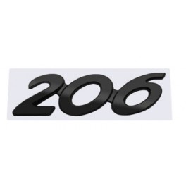 Monogramme Autocollant Logo de coffre 206 pour Peugeot