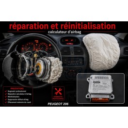 REPARATION CALCULATEUR AIRBAG RECONDITIONNENT A NEUF PEUGEOT 206
